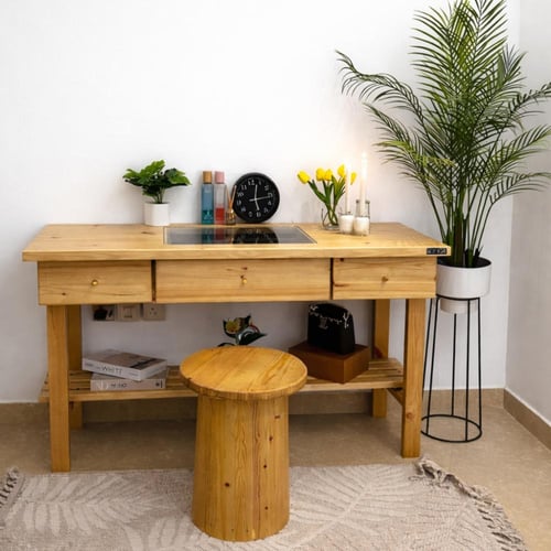 تسريحة RAFA خشب سويدي طبيعي 3 ادراج