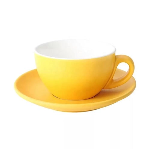 كوب سيراميك لاتيه مع صحن 220 مل | CERAMIC Latte