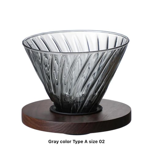طقم سيرفير و قمع تقطير V60 زجاج V60 Dripper