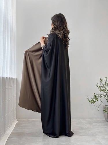 عبايه دبل فيس حرير