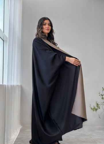 عبايه دبل فيس حرير