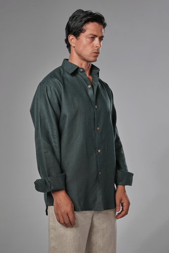 قميص زيتي - OLIVE GREEN