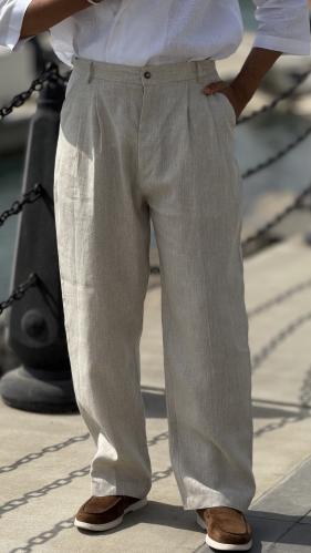 بنطلون بيج وايد ليج - wide leg pant