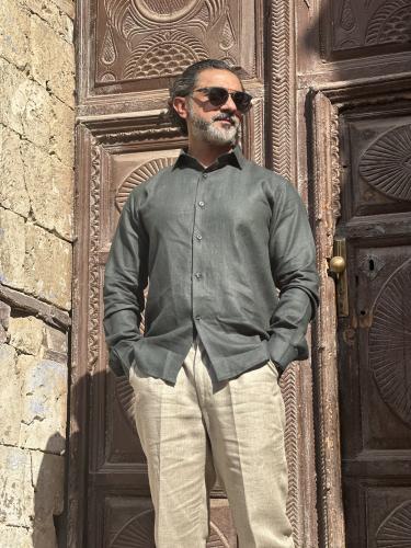 قميص زيتي - OLIVE GREEN