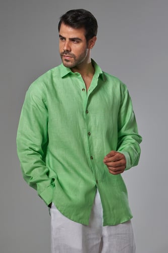 قميص اخضر فاتح