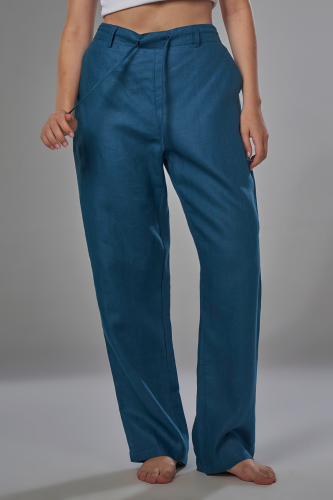 بنطلون أزرق غامق كلاسيك