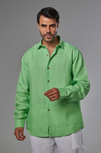 قميص اخضر فاتح