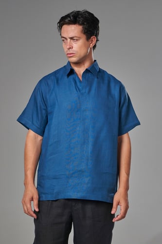 بولو ازرق كلاسيكي - Classic blue polo