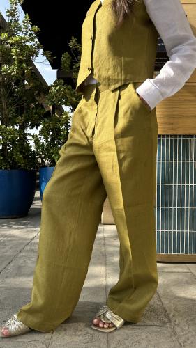 بنطلون زيتوني رسمي