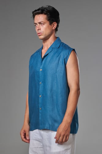 كت ازرق كلاسيكي