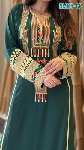 جلابيه عسيري تطريز .. تطريز امام و جوانب و اكمام م...