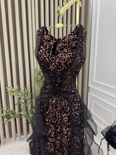 فستان سهره القماش؛ ترتر اصلي درجه اولى على جزار ال...