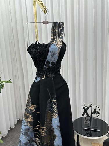 فستان سهرة نوع القماش _ باربي المقاسات برقم 1 2 3...