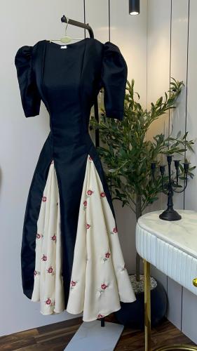 فستان ناعم المقاسات بالأرقام | 6-8-10-12-14 بالحرو...