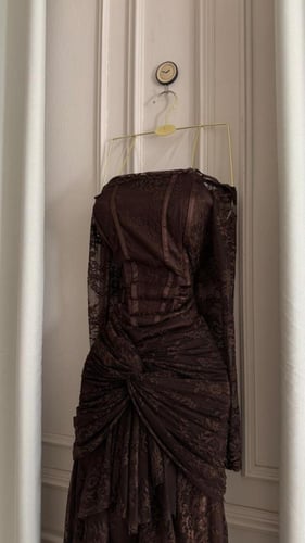 فستان ناعم خامه دانتيل المقاسات من واحد لين سته من...