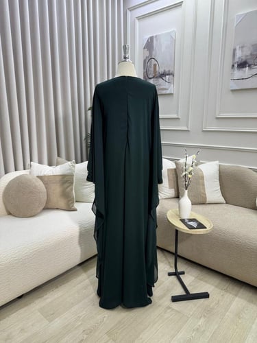 جلابيه سهره الخامه/ جورجيت + تطريز يدوي الألوان /...