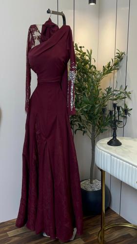 فستان ناعم المقاسات من واحد لين خمسه من اسمول لين...