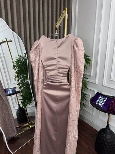 جلابية باربي تطريز كميوتر فصوص المقاسات بالرقم 1-2...