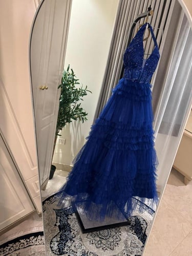 فستان سهره الخامه:دانتيل طبقات بطانه تفته الكورسيه...