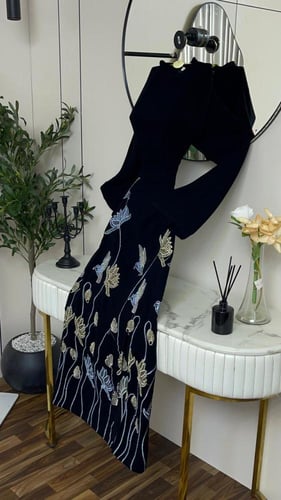 فستان ناعم المقاسات بالأرقام | 6-8-10-12-14 بالحرو...