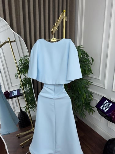 فستان انيق باربي تطريز يدوي المقاسات بالرقم 1-2-3-...