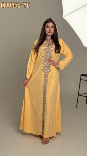 جلابيه مغربي ..تطريز امام مع احجار مرصعه ( صناعه س...