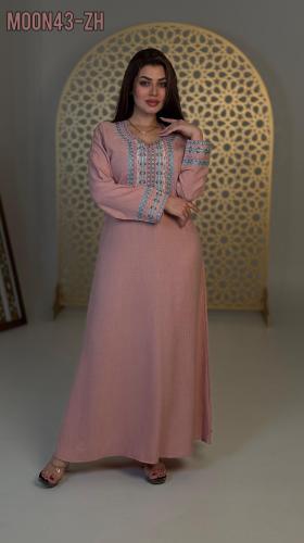 جلابية تطريز صدر كامل مع دق الماس ( صناعه سورية )...