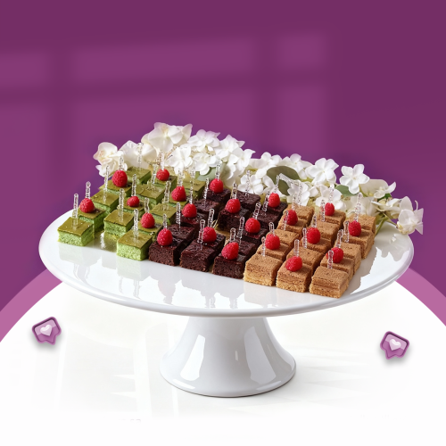 صحن ميني كيك فاخر بالفواكه