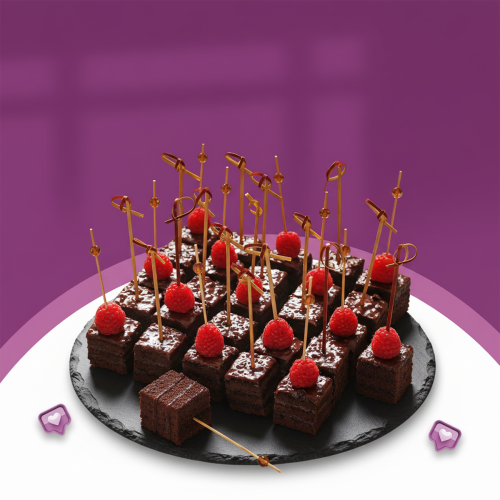 ميني كرانشي تشوكليت مع التوت الأحمر