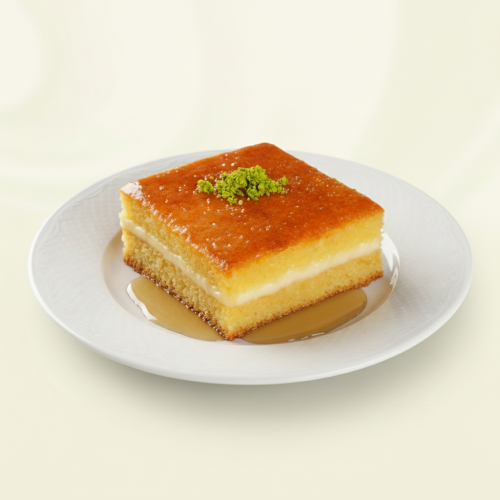 البسبوسة بالقشطة