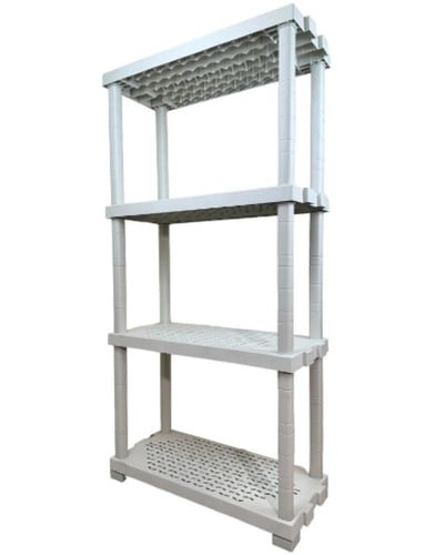 وحدة رفوف بلاستيك مقوئ 40×90×184