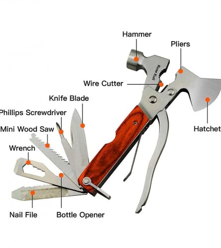 شاكوش مخلب خشبي متعدد الاستخدامات ( 14 في 1 ) متعد...