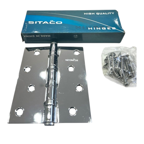 جوز مفصلات باب 3.5×4 SITACO كروم 4 رمان 2.5 ملي HI...