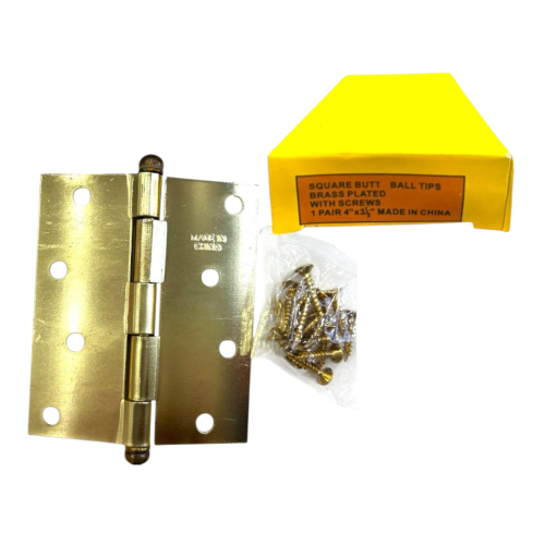 جوز مفصلات باب 3.5×4 ذهبي TOP بدون رمان صيني