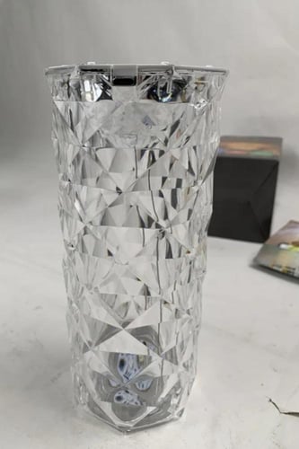 مصباح طاوله كريستال إضاءة متعددة الالوان بطاريه شح...