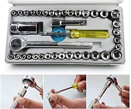 شنطة عده تماتيك متكامله للسياره تحتوي على مفاتيح ف...