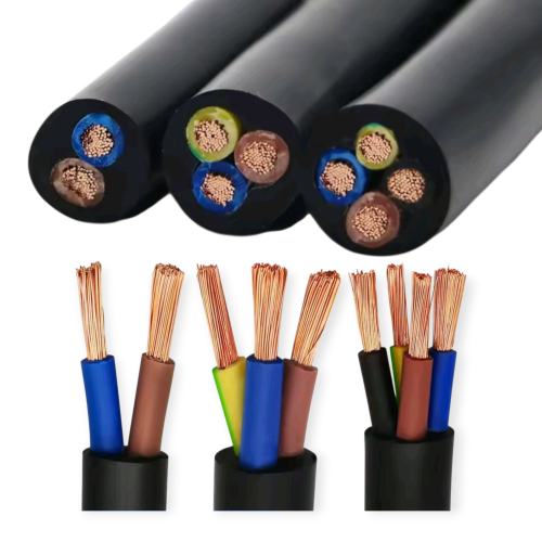 لفة سلك مبروم اسود 4 خط 2.5 ملي وطني طول 100 يارده...