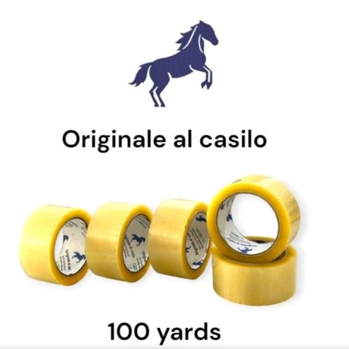شطرطون 2" بلاستيك لاصق ابو حصان 100 يارده كرتون