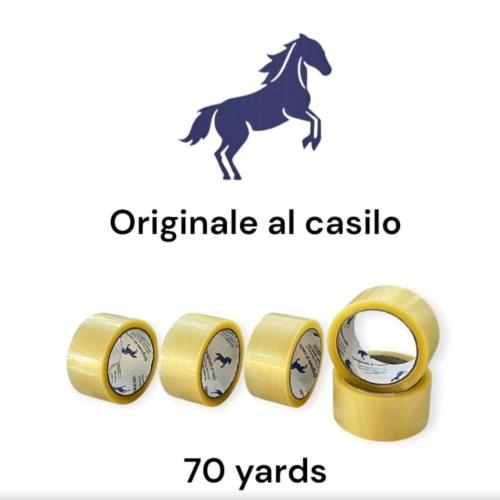 شطرطون 2" بلاستيك لاصق ابو حصان 70 يارده كرتون