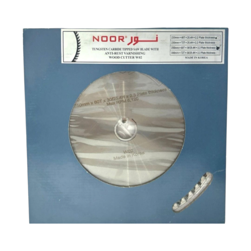 دسك منشار خشب كوري ( 60 سنه ) 250mm x 60Tx30/25.4H...