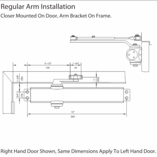 دفاش باب اكادا مع غطاء للحماية 30 سم فضي للابواب ذ...