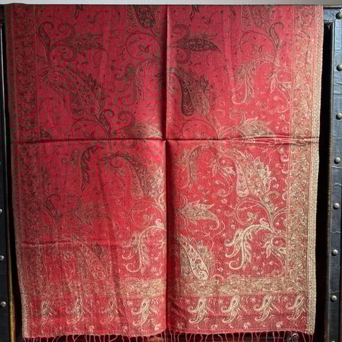 وشاح حرير بدرجات الاحمر #Sii