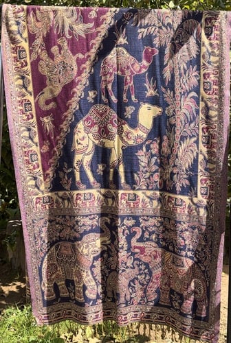 شال كشميري فيل وجمل