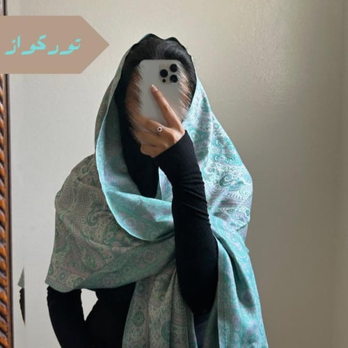 شال من الكشمير والحرير #SK1