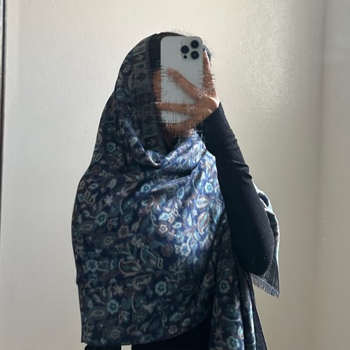 شال كشميري ملون