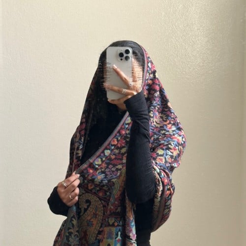 شال كشميري ملون