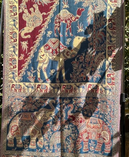 شال كشميري فيل وجمل