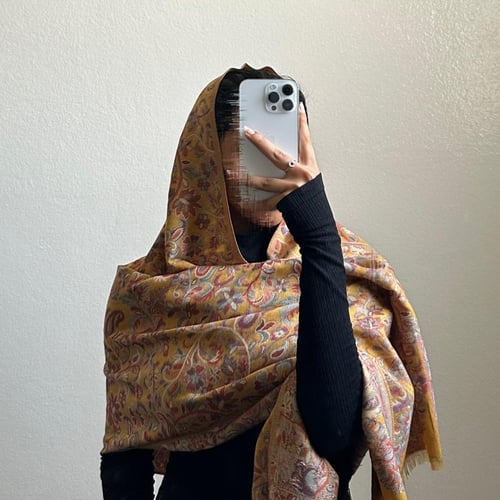 شال كشميري ملون 3