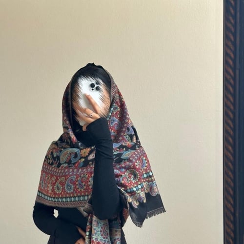 شال كشميري ملون 9