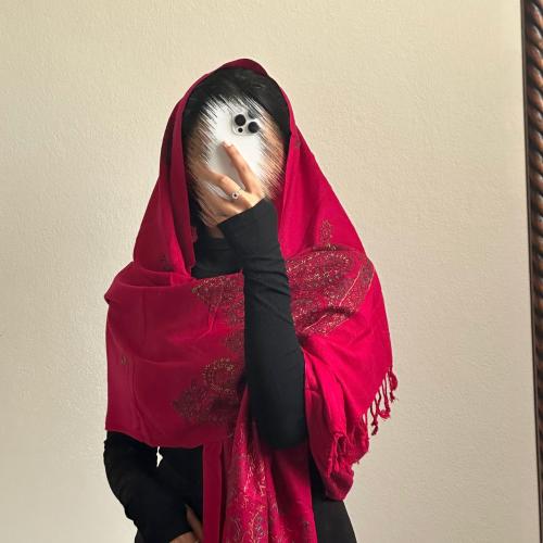 شال كشميري فوشي تطريز يدوي
